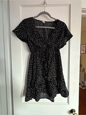 Princess Polly Black Polka Dot Mini Dress